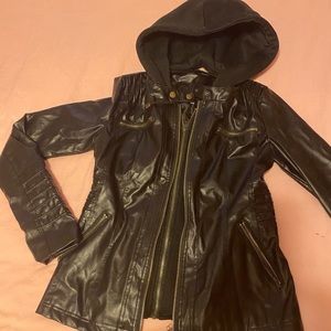Faux leather jacket
